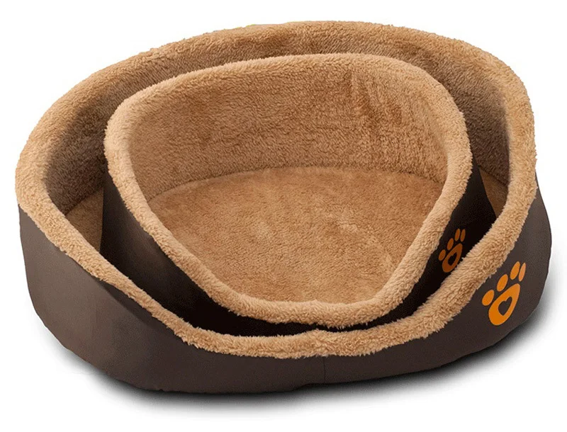 Pawstrip круглая кушетка для собак кроватка из мягкого флиса теплые лежанки для кошек Чихуахуа бульдог маленькая собака кровати cama Одежда для собак кровати для собак/кошек S/M