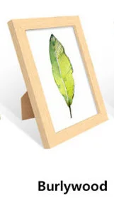 Картина рамка деревянная рамка для холста картина маслом прямоугольная деревянная сборка печать рамка однорамная плакат фоторамка - Color: Burlywood