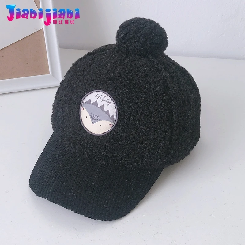 Детская кепка для дошкольников зимняя бейсбольная на плоской подошве маленьких