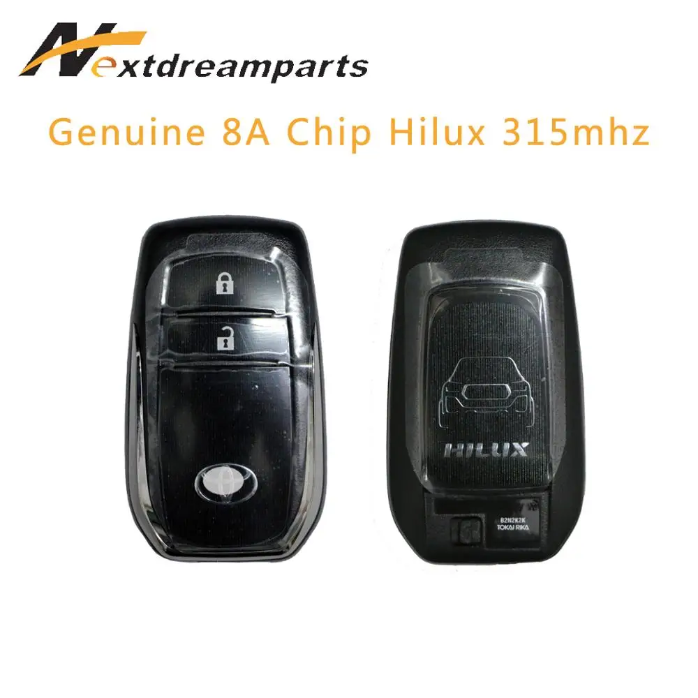 2 кнопки автомобильный дистанционный ключ для Toyota Hilux smart Key 8A чип 315 МГц BM1ET