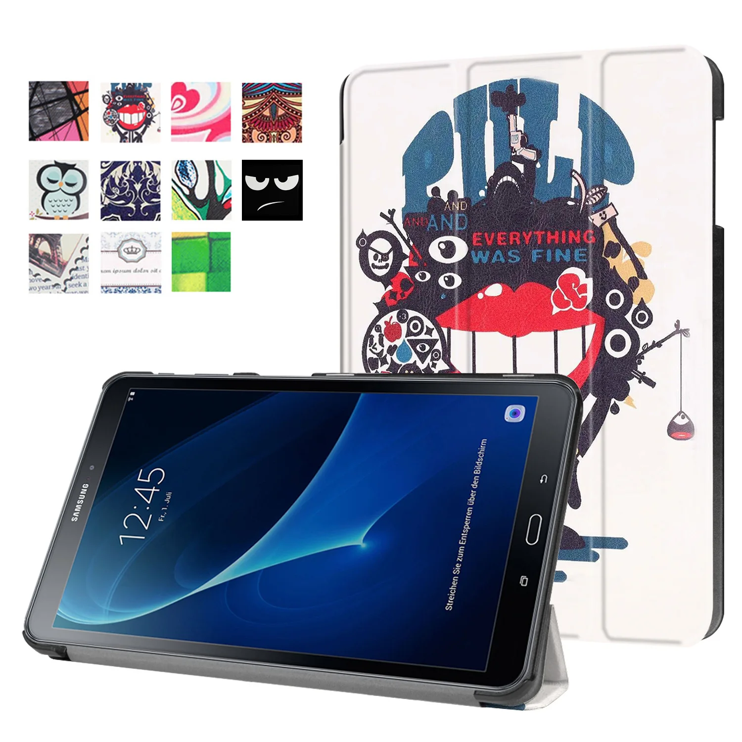 Подходит для samsung TAB A 10,1 T580N плоский защитный чехол T585C 30% цветной кожаный чехол против падения