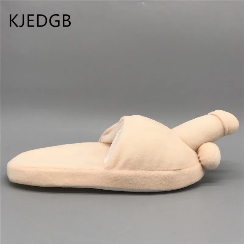 KJEDGB/Новинка года; Зимняя мужская обувь из хлопка; плюшевые теплые хлопковые тапочки; домашние тапочки с индивидуальным носком; пара тапочек
