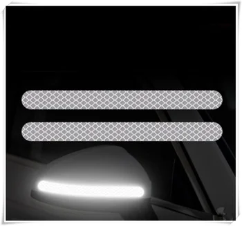 

2PCS car sticker rearview mirror reflective strip Auto parts for Fiat Punto Palio Uno Idea Bravo Sedici Grande