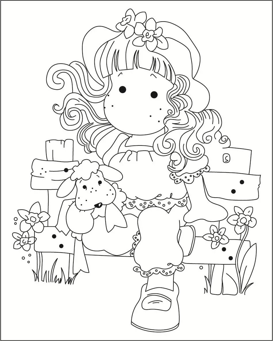 10X8 Cute girl flower Transparent Clear Silicone Stamp Seal for DIY scrapbooking photo album Decorative clear stamp | Дом и сад