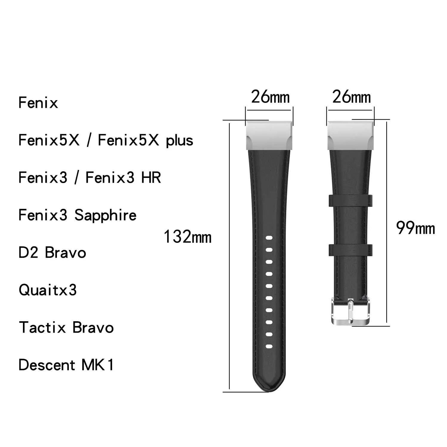 22 20 26 мм кожаный ремешок для часов Garmin forerunner 935 945 quatix 5 sapphire approachs 60 браслет fenix 5s plus 5 plus MARQ