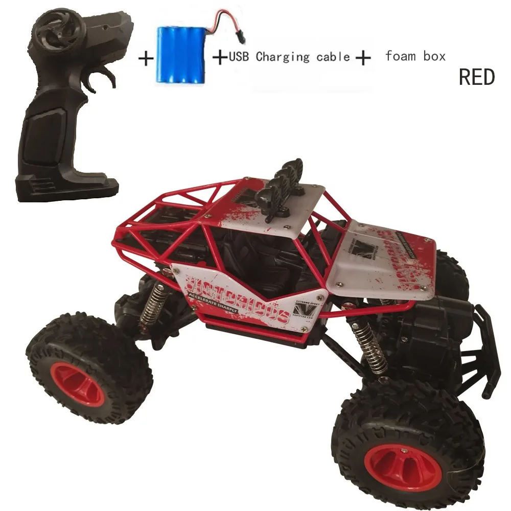 1:12 RC автомобиль 37 см 4WD электрический автомобиль Bigfoot автомобиль багги 2,4 г Радиоуправляемый автомобиль двойной мотор высокая скорость грузовик внедорожник игрушки - Цвет: 27cm red 1battery
