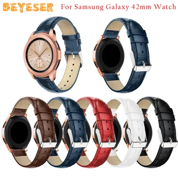 

Leather watch strap For Samsung Gear Sport/Gear S2 Watches bands Replacement For Samsung Galaxy Watch Active 42mm bracelet Strap