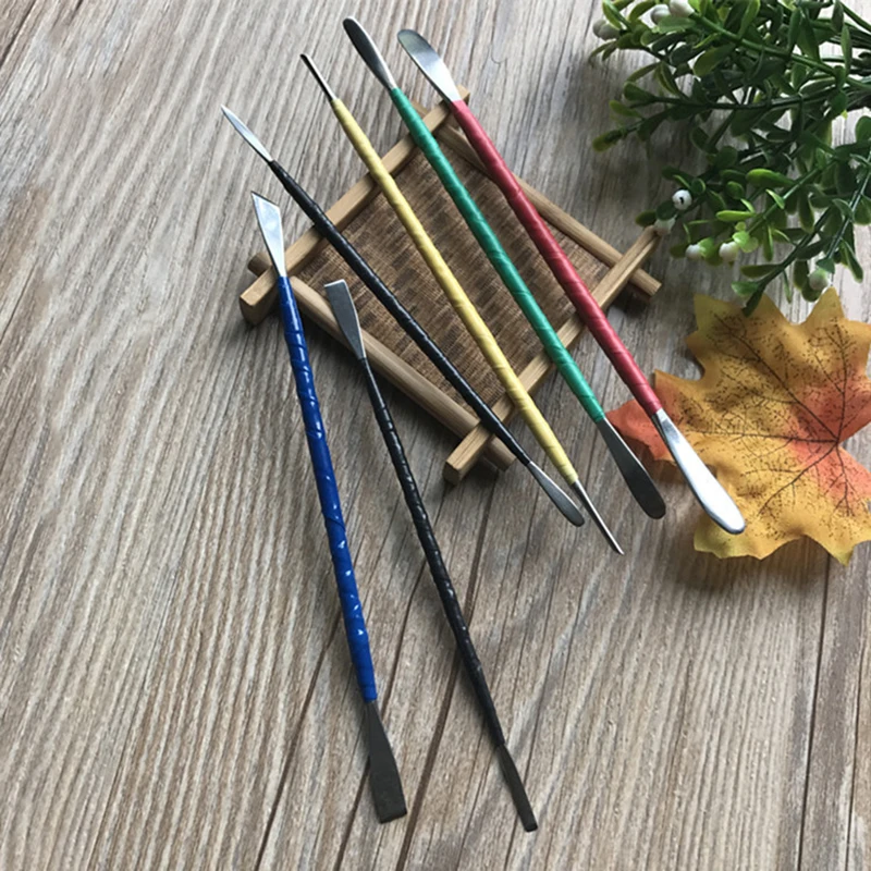 

6Pcs/Set Stainless Steel Clay Tools Pottery Sculpture Handmade Art DIY Clay Tool Double Heads Polymer Clay Handicraft Tools