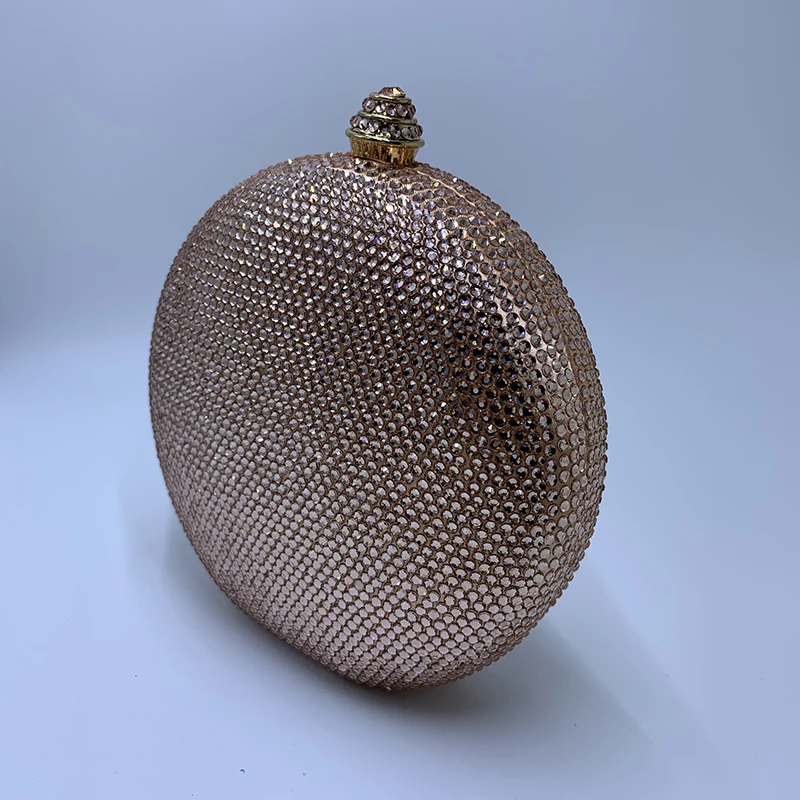 NUPHIA Mini Round Hard Box Ball Shape Party Clutch and Evening Bag for Womens