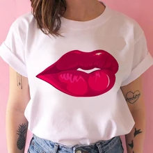Best Price Women's Wreath T-shirt Close up lipstick clothes ladies short sleeve Kawaii Tees top graphic T-shirt printing T-shirt female Best Price Women's Wreath T-shirt Close up lipstick clothes ladies short sleeve Kawaii Tees top graphic T-shirt printing T-shirt female