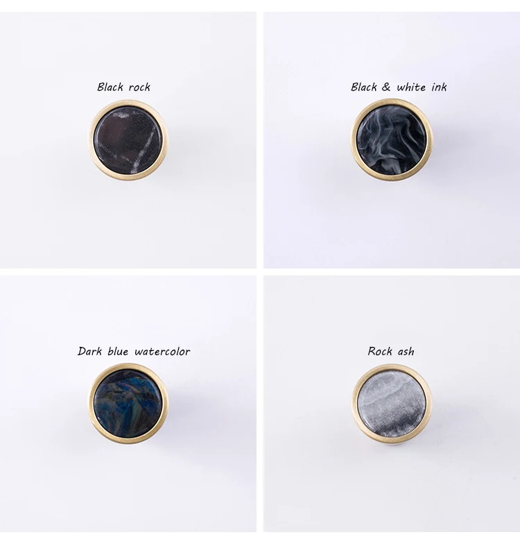 Simanfei 4 шт. ручка шкафа скандинавский Стильный чехол мраморный узор Простой дизайн латунная ручка шкаф буфет ручка