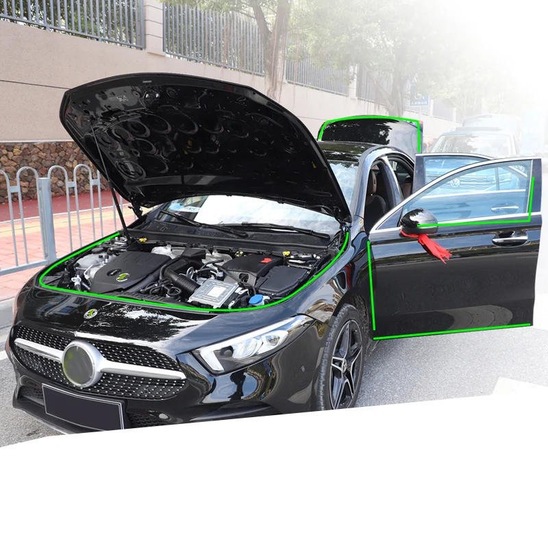 whole car Lsrtw2017 для Mercedes Benz A Class A180 A200 Автомобильный Дверной двигатель уплотнительная полоса внутренние аксессуары для формовки - Название цвета: whole car