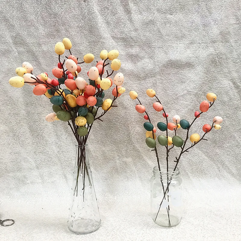 Easter Egg Tree Creative Branches Decoration Painting Plastic Spring Party Decor 