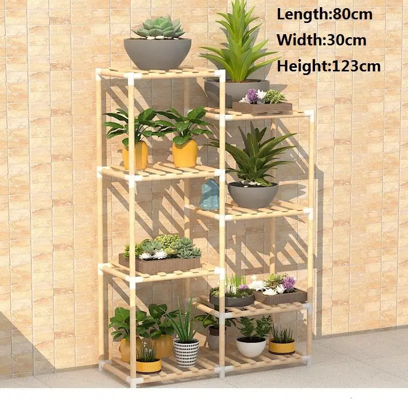 MODEL G Estanteria Para Plantas горшок Saksi Standi Huerto Urbano Madera Stojak Na Kwiaty полка Dekoration открытый цветок стенд - Цвет: MODEL G
