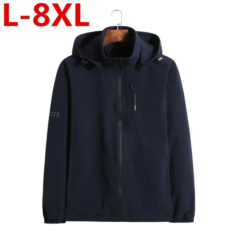 8XL 7XL 6XL 5XL размера плюс мужская хлопковая Толстая куртка Новые длинные зимние