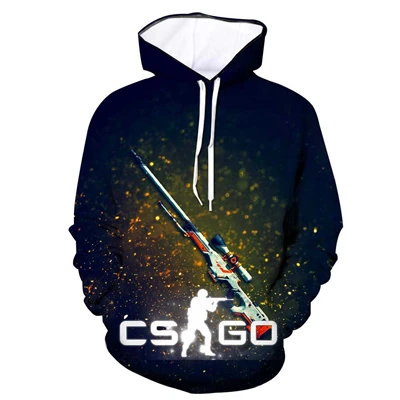 Модная Осенняя новинка, мужская толстовка с капюшоном для игр, CS GO, 3D принт, толстовка с капюшоном для мужчин, уличная Толстовка для мужчин и женщин, пуловер в стиле хип-хоп, Одежда большого размера