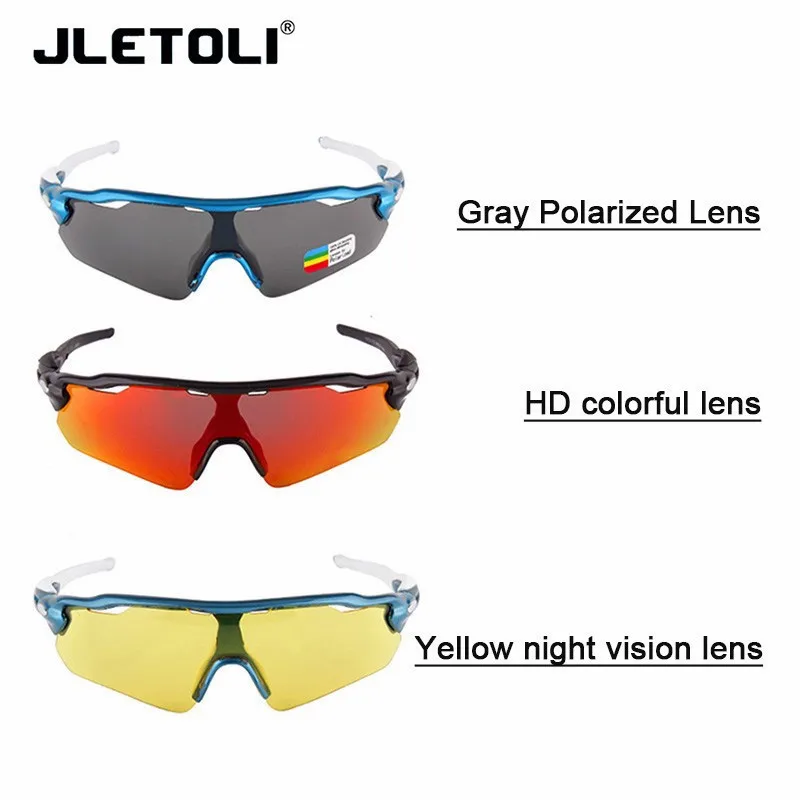 JLETOLI, TR-90, поляризационные спортивные солнцезащитные очки, велосипедные очки, очки для рыбалки, очки для велосипеда, линзы ночного видения