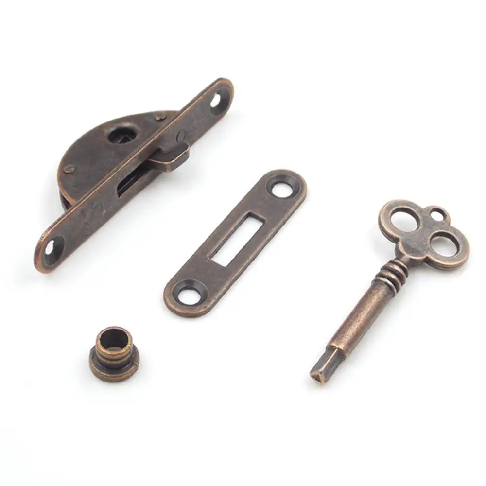 Прочный портативный винтажный железный замок в античном стиле + шкафчик для