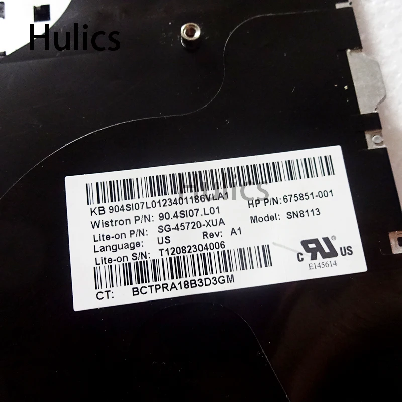 Hulics Оригинальная клавиатура для ноутбука США для hp Probook 4440 4441 4446 4441S 4445s 4440s 4446S Английский 683657-001 675851-001