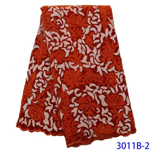 Африканская французская бархатная кружевная ткань высокого качества с вышивкой нигерийская бархатная кружевная ткань с блестками бисером для одежды KS3011B - Цвет: Picture 2