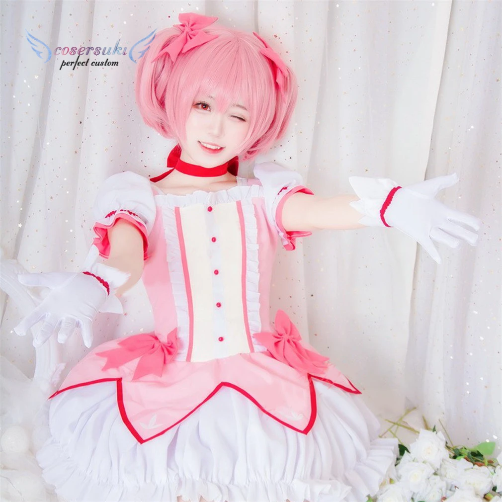 Puella Magi Madoka Magica Kaname бальное платье с бантиками Лолита ролевые игры искусственный