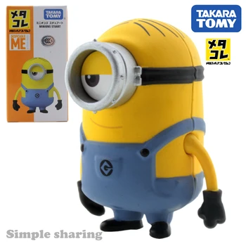 

Takara Tomy tomica minions stuart alloy model kit Despicable Me anime figure baby toys diecast hot bauble miniature kids doll