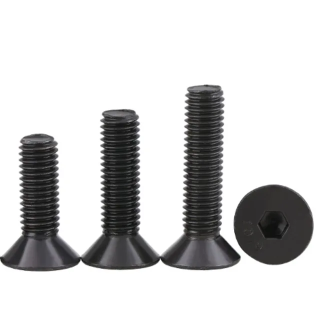 M20 - 2,5 20 Mm -Es Din7991 Fekete 10,9 Osztályú Ötvözött Acél Hex Aljzat Countersunk Fej Csavar Lapos Csavarok Din 7991 - Image 4