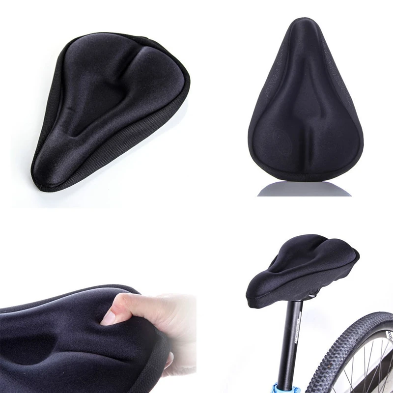 

BIKE BICYCLE EXTRA COMFORT SOFT EVA foam SEAT SADDLE CUSHION COVER - BLACK