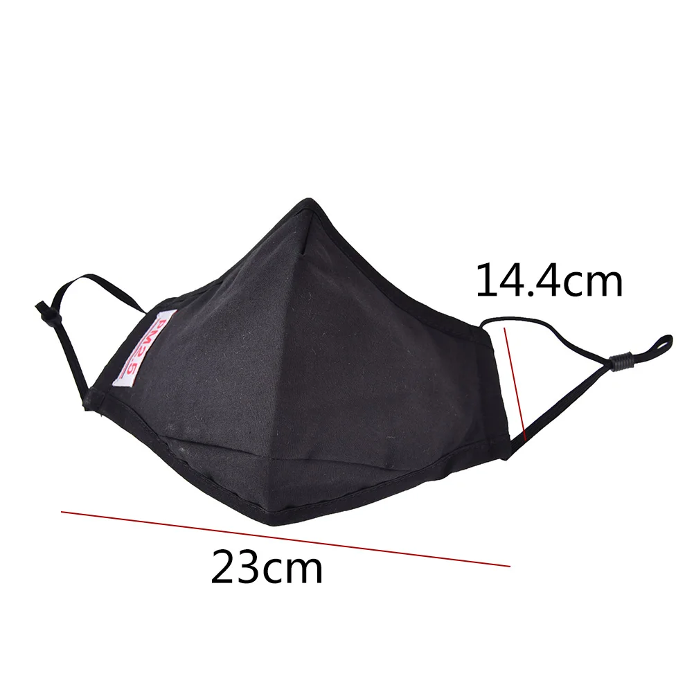 1 Piece 6 Filter Cloth Anti Dust Black Mask available Cotton Mouth Mask Anti-Dust Cloth Mask Respirator NEW ARRIVE