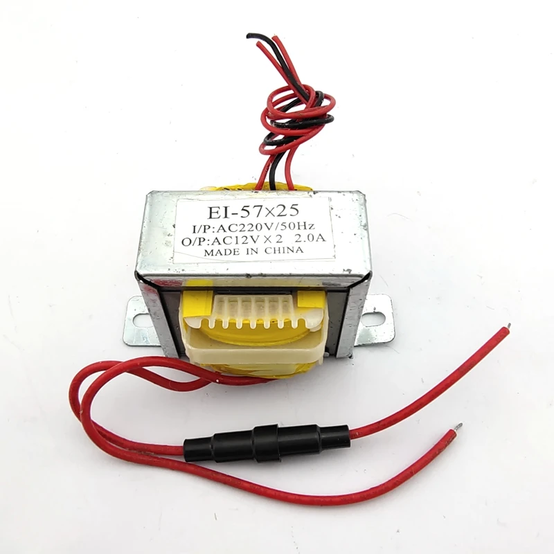 Трансформатор 220V до 12V одиночные и двойные динамики AC2A усилительная плата трансформатор EI57 * 24 трансформатор переменного тока 20W