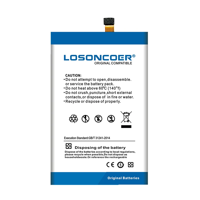 LOSONCOER P6000 6680 мАч высокое качество батарея для Blackview P6000 батареи мобильного телефона бесплатные инструменты подставка держатель наклейки
