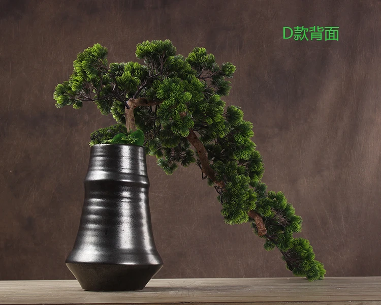 Искусственные сосновые растения в горшках, китайский стиль, цветочный дизайн, искусственные растения, бонсай