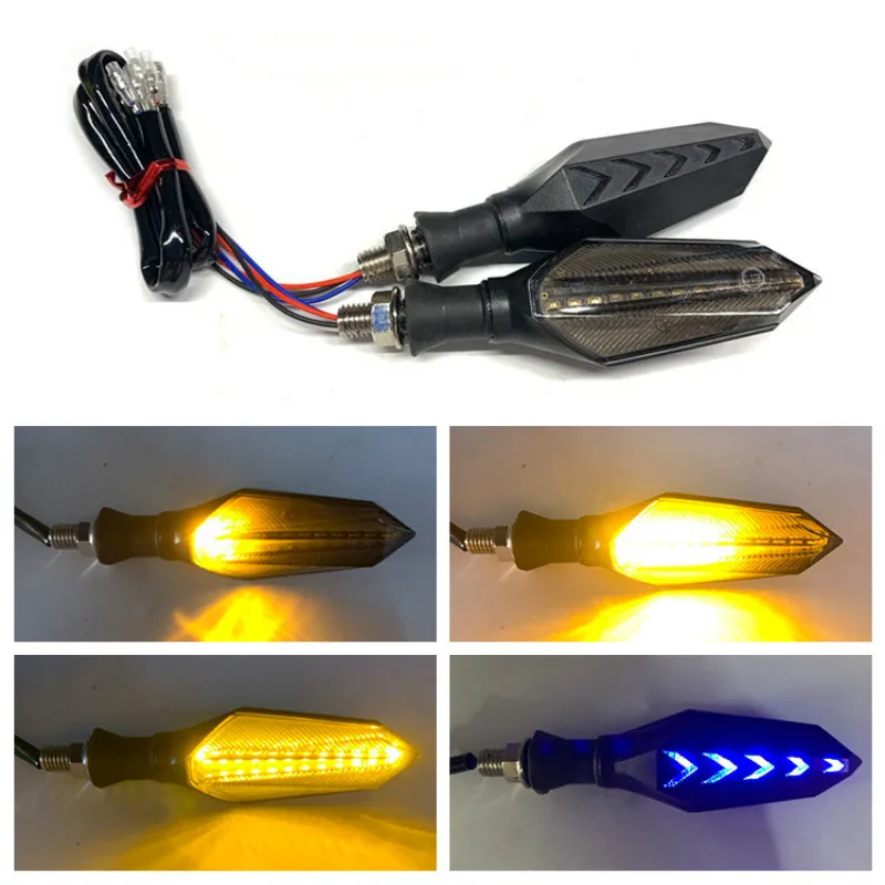 

Motorcycle Steering Water 12V General Led Double-sided Two Color Direction Lamp Accessories