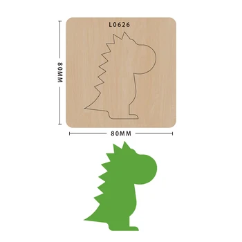 

Knife mold scrapbook dinosaur wooden cutting die making decor supplies dies template suitable for big shot machines