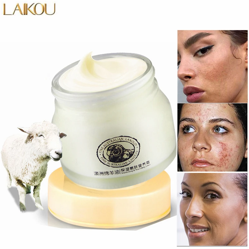Австралийский Ланолин крем для лица отбеливающий антивозрастной питательный