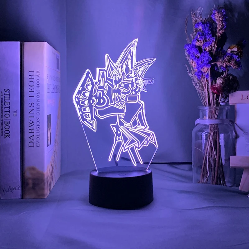 

Yu-gi-oh Figure Led Night Light 7 Colors Changing Touch Sensor Kids Bedroom Decor Light Cool Gift for Child Lamp Yugi Mutou