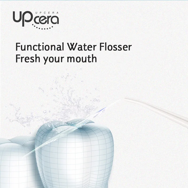 Upcera ирригатор полости рта Стоматологический Ирригатор водонепроницаемый очиститель зубов портативная зубная водная струя