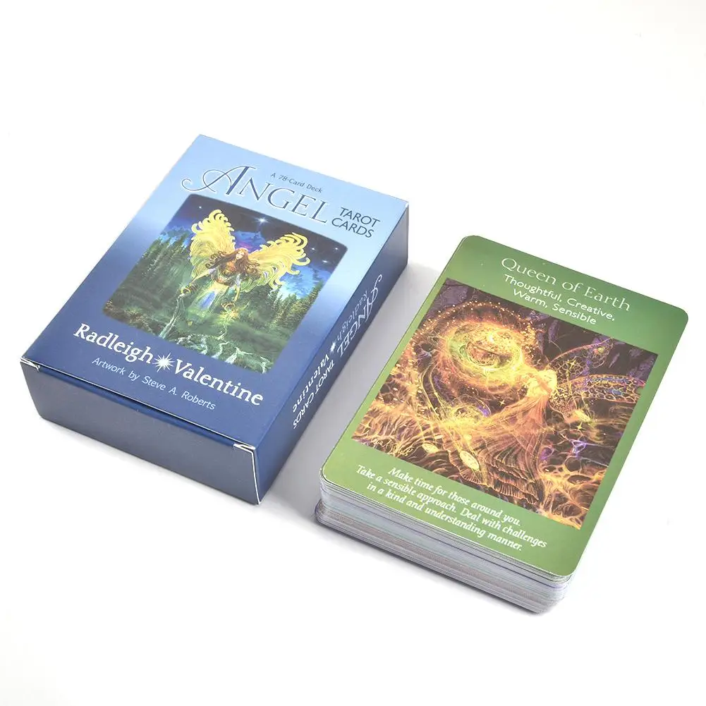 78 Pcs English Angel Tarot Cards Deck Table Board Games Card For Family Party Playing Card Games Entertainment 78 Pcs English Angel Tarot Cards Deck Table Board Games Card For Family Party Playing Card Games Entertainment