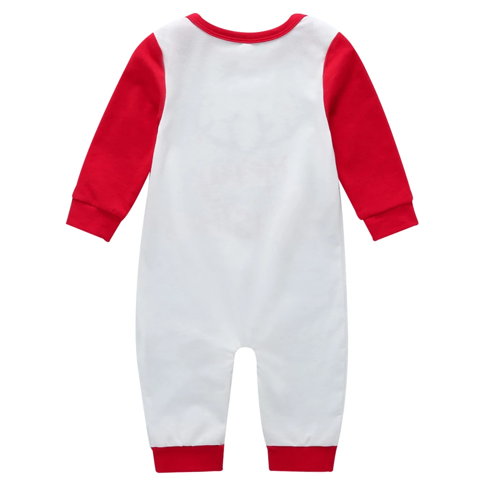 Babygrow/Рождественский комбинезон из органического хлопка с длинными рукавами; костюмы для новорожденных; комбинезон унисекс для маленьких мальчиков; осенняя одежда для маленьких девочек; D20