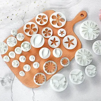 

33pcs Sugarcraft Cake Decoration Tool Set Fondant Diver Tools Cake Cutters Pastry Mold Biscuit Baking Accessories Cookie Ca U6Z3