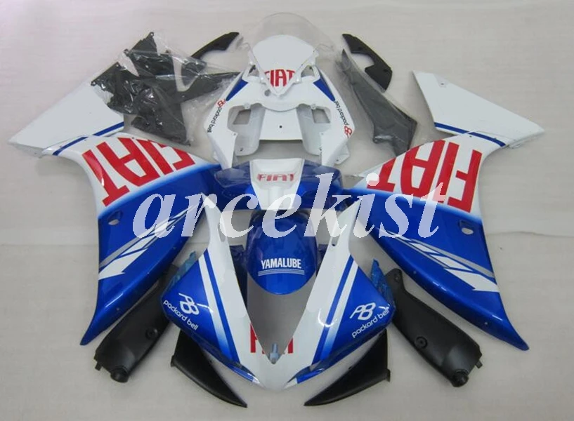 Инъекций ABS Обтекатели комплект подходит для YAMAHA YZF-R1 R1 2009 2010 2011 2012 2013 YZF1000 09, 10, 11, 12, 13, 14, синий FIAT
