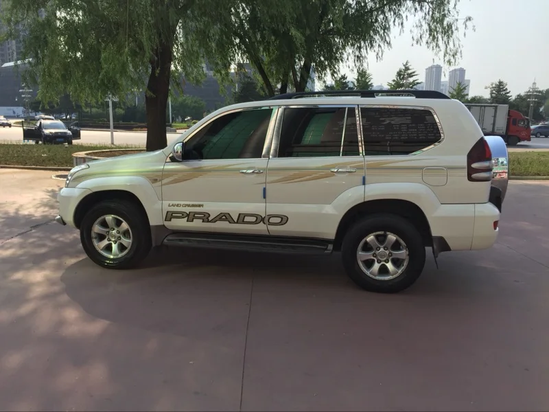 Накладки на внешние подоконники из нержавеющей стали для Toyota Land Cruiser PRADO 2003 2004 2005