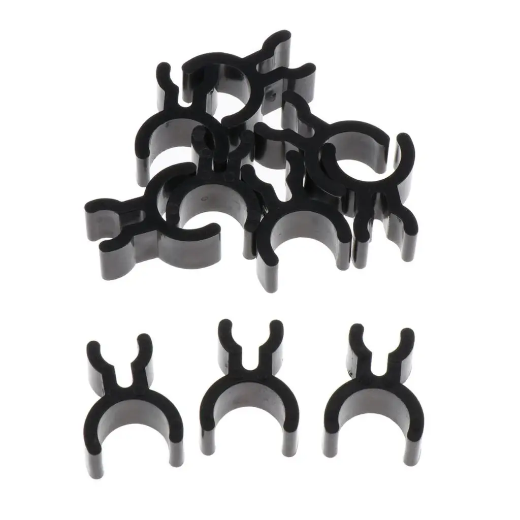 10pcs French Horn Pencil Clips Trumpet Pen Clip Holder Black 2.5 X 1.2cm