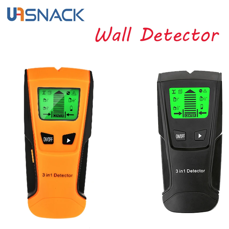 3 In 1 Wall Detector Metal Find Wood Studs AC Voltage Live Wire Detect Scanner Electric Box Finder Gadgets | Инструменты