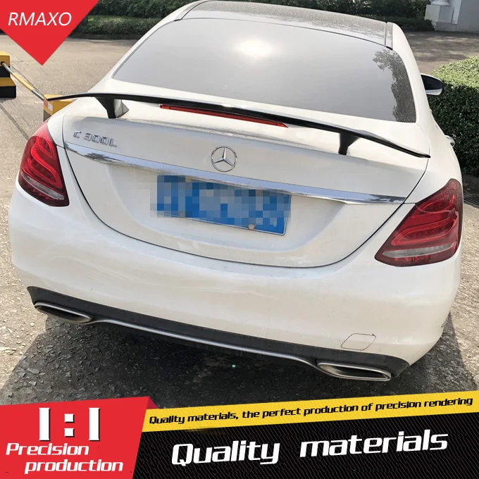 Спойлер для Benz W205 2015-2018 C180 C200 C260 C TF спойлер из АБС-материала заднего крыла
