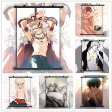 

Boku no Hero Academia Yaoi Bakugou Katsuki Midoriya Izuku Todoroki Shoto HD Print Wall Poster Scroll