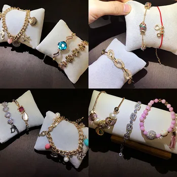 

30 Pcs/lot simple fashion women zircon bracelet luxury alloy bracelet women jewelry wholesale 1102-74