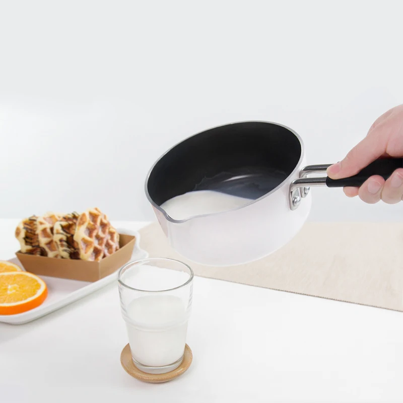 Xiaomi Mijia Youpin емкость для молока 16 см для согревания приготовления молока супа блинница торт кухонный горшок для яиц стейк сковорода гриль 1.36л