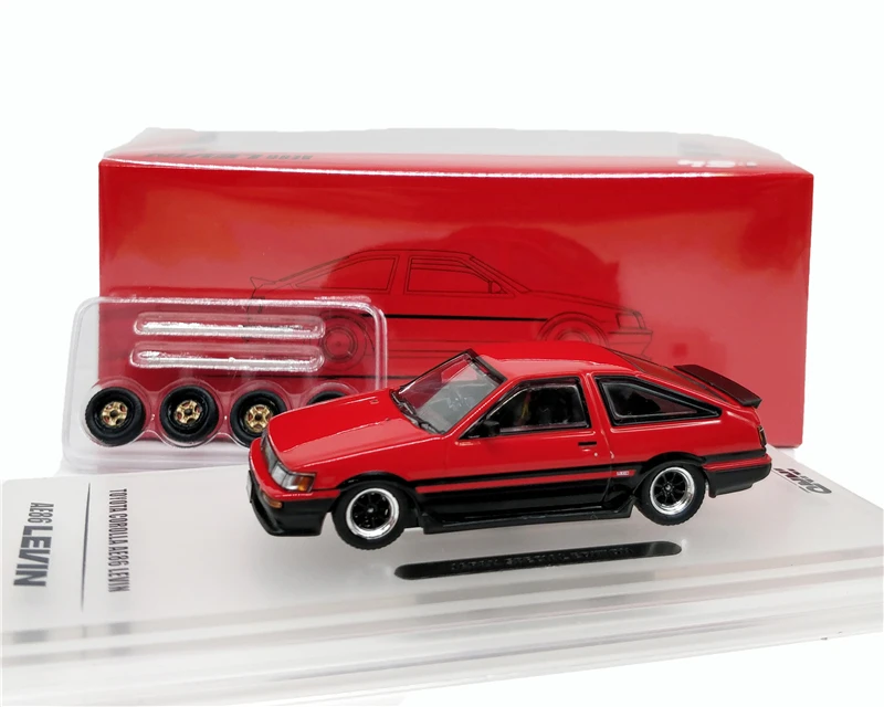 

1:64 INNO64 Toyota Corolla Levin AE86 Red Japan Special Edition Diecast Model Car