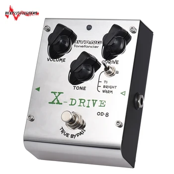 

BIYANG OD-8 Tonefacier Series 3 Modes Overdrive Guitar Effect Pedal with 2pcs Extra Exchangeable Chipsets True Bypass Full Metal